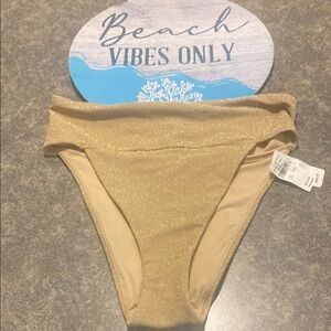 Aerie Gold Bikini Bottom